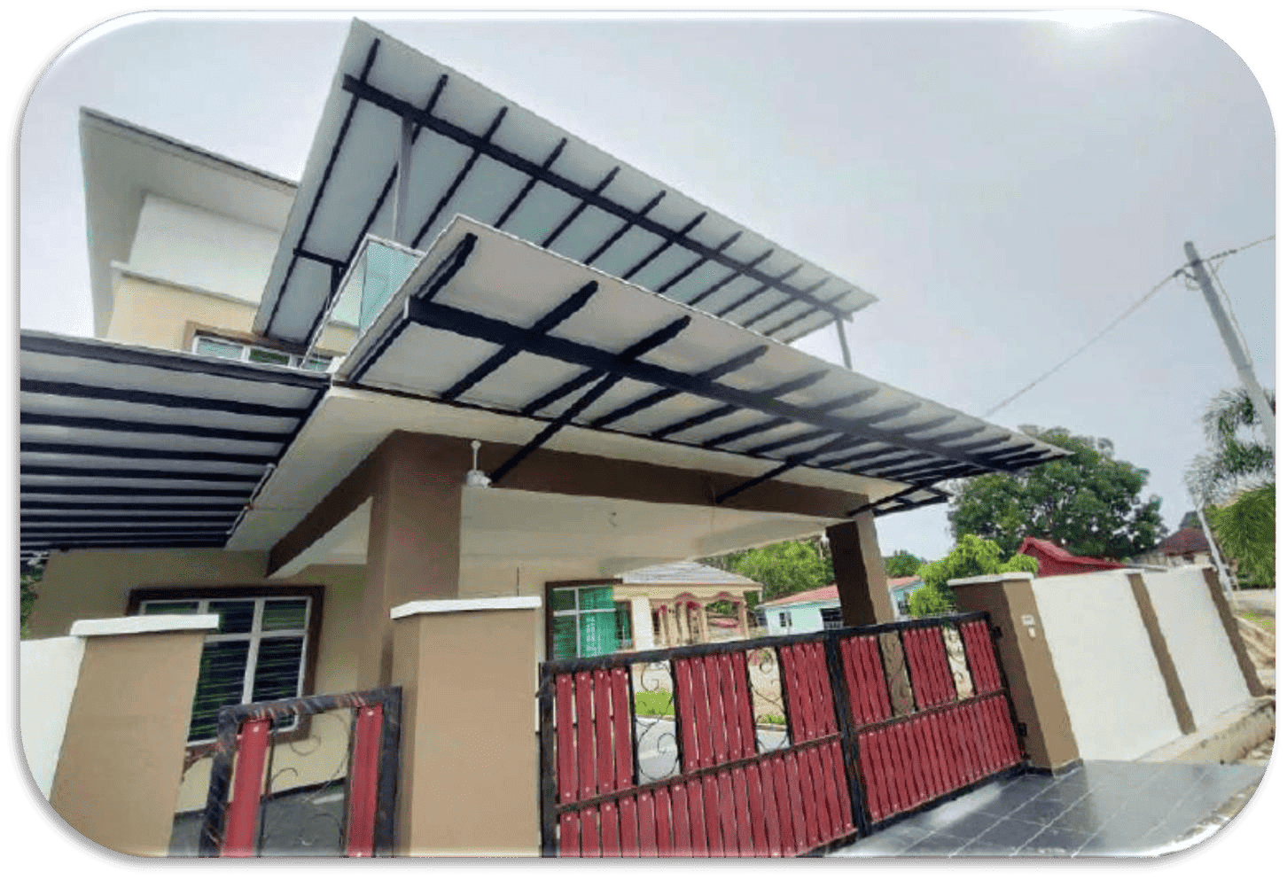 Pemasangan Awning PU Metal Johor