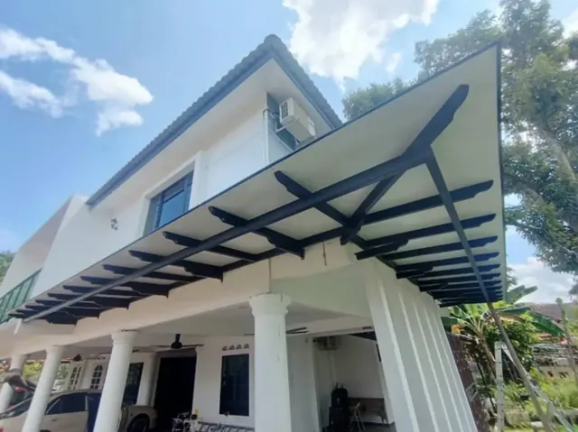 Pemasangan Awning PU Metal